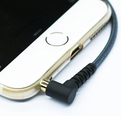 50cm(1.5ft) Right Angle 4 Pole 3.5mm 1/8 inch Male to 4 Pole 3.5mm 1/8 inch Female Stereo Audio Headphone Earphone Extension Cable Adapter Cord Ta...