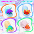 Baby Bath Toys, 13 Pcs Silicone Mold Free Bath Toys with a Storage Bag, Squeezable Dinosaurs Bathtub Toys, No Hole Sensory Ocean Animal Suction Cu...