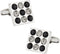 Crystal Cufflinks Bingo Board Black Diamond and Jet...