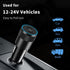 ?MFI Certified? 40W USB C Car Charger, Dual PD Cigarette Lighter Adapter, 2 Port Type C Fast Charging Car Plug with 2 Pack 3.3FT Lightning Cable f...
