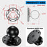 1.5" Ball Mount with Aluminum Alloy Round Plate, Universal Electronic Device Mounting Base with AMPS Holes for Garmin, Lowrance, Humminbird, for R...