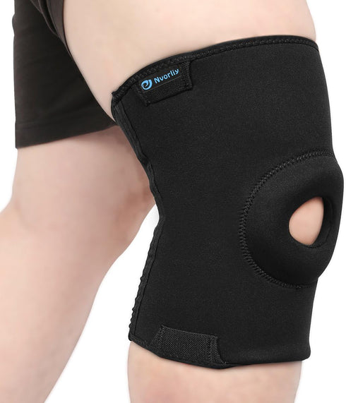 Nvorliy Plus Size Knee Compression Sleeve, Knee Brace for Large Legs Medical Support for Knee Pain Relief, Arthritis, Sports Exercise, Injury & Po...