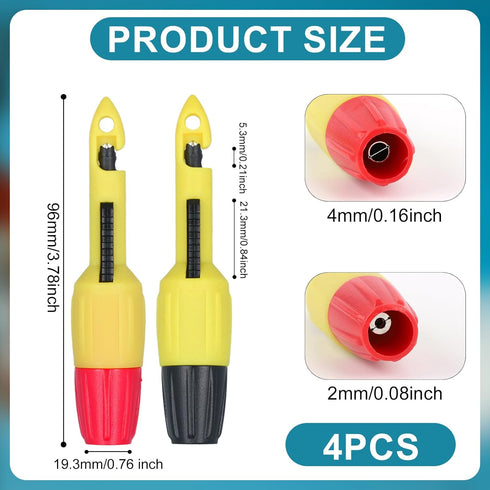 4pcs Wire Piercing Probe Kit, Wire Probe Insulation Piercing Clip Piercing Probes for TP81 Multimeter Wire Piercing Tool for Voltage Voltmeter The...