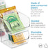 iDesign Linus Spice Packet Organizer Bin for Kitchen Pantry, Cabinet, Countertops - Clear Large...