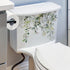 1Pc Beautiful Graffiti Stickers Green Plant Leaves Self-Adhesive Traceless Bathroom Toilet Cover Decor Decal Home Supplies Herbs Toilet Lid Decals...