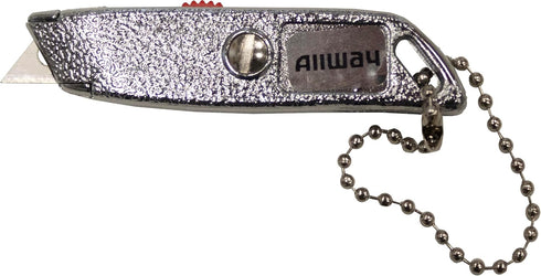 ALLWAY MK4 Chromed Die-Cast Retractable Micro Knife, 2-1/2"...