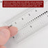 2pcs Film Flexible Ruler 6 Inch 0.5mm Scale PET Plastic Folding Straight Ruler Calibration Soft Ruler Measuring Tool for Factory, Transparent...
