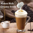 Milk frother for coffee, lattes,whisk drink mixer, Mini foamer for cappuccino, Frappe, Matcha, Hot Chocolate. Battery operated stainless foam make...