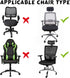 Lounsweer 3 Pieces Office Chair Cover Rolling Desk Chair Cover Gaming Chair Covers Stretch Washable Computer Chair Slipcovers for Swivel Chair Arm...