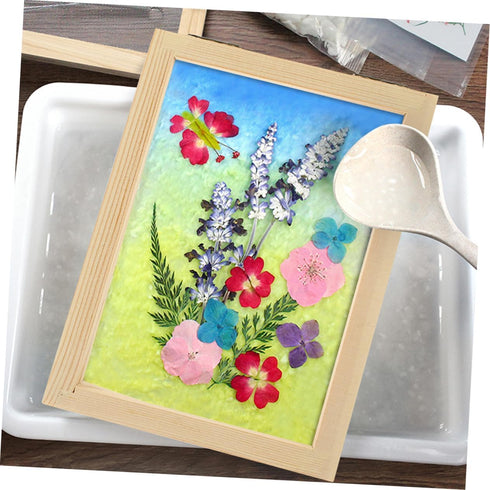 CORHAD Classic Wooden Frame Paper Making Kit - 2pcs DIY Craft Screen Printing Frame - Wooden Paper Making Mould and Deckle - Ideal for Handmade Pa...
