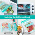 Microwave Steamer Bags 15 Pack Steam Cooking Bag for Vegetables Potatoes Meat, 7.9 X 8.7 Inches...
