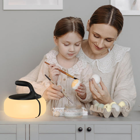 RGB Table Lamp Cordless Rechargeable Portable,Powerful 6000mAh Battery Operated Night Light Dimmable LED Ambient Lighting Bedroom Lamp for Bedside...
