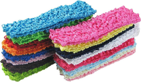 QandSweet Baby Girl's Stretch Headbands Crochet Stretchy Hair Bands DIY Accessories for Flower Or Bows...
