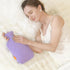 samply Hot Water Bottle with Cover, 2L Hot Water Bag for Hot and Cold Compress, Hand Feet Warmer, Neck and Shoulder Pain Relief, Light Purple...