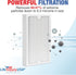 LifeSupplyUSA True HEPA Filter Replacement Compatible with Hunter 30966, 30747, 30748, 30750, 30856, 37748, 37750 Air Purifier...