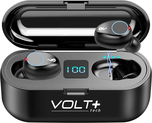 Wireless Earbuds for All Cell Phones, Tabs and Laptops -IPX7 Waterproof V5.3 Bluetooth Headphones with Mic & 40+H Backup -Active Noise Cancelling ...