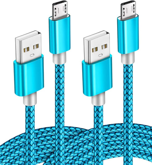 Micro USB Cable 2pack 6ft Android Charger Cord Fast Quick Charging for Samsung 2016 Tab A 7.0 10.1, E 8.0, Kindle Fire Hd Hdx 7 8 10 Tablet, Phone...
