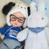 Full Silicone Doll Clothes Outfits for 14", Reborn Baby Doll Suit Accesories Set - Newborn Girl Boy Baby Clothing Gifts Set - Blue Set & Frame (Cl...