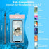 IPX8 Waterproof Phone Pouch/Case, 2 Pack Universal TPU Cell Phone Dry Bag Underwater Protector with Detachable Lanyard for iPhone 14 13 12 Pro Max...
