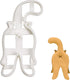 BAKERLOGY Kitty Butt cookie cutter - Detailed Biscuit Cutter Design for Baking and Crafts, ideal on fondant, dough, clay...