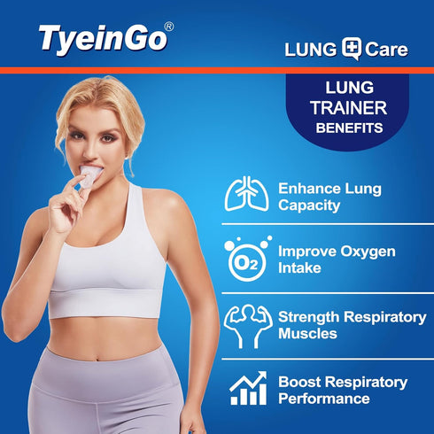Lung Trainer | Breathing Trainer for Lung Strength | Adjustable Resistance Lung Exerciser for Respiratory Muscle Training | Boost Endurance Perfor...