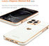 Teageo for iPhone 12 Pro Max Case for Women Girl Cute Love-Heart Luxury Bling Plating Soft Back Cover Raised Camera Protection Bumper Silicone Sho...