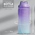 Motivational Water Bottle with Time Marker,Half Gallon Water bottle with Straw 64 oz/2.2L Gym Water Bottle, Achieve All-Day Hydration SpillProof, ...
