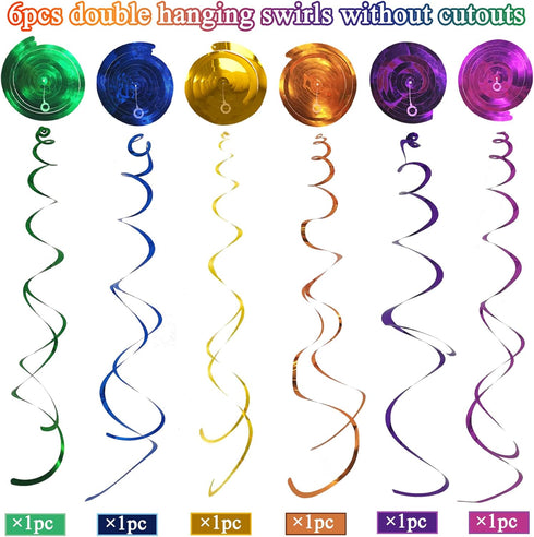 30 pcs 90s Party Decorations Hanging Swirls for Adults Back to 1990's Party Decor Favors for 90s Theme Birthday Party Decorations Supplies...