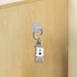 Alphabet Keychain Letter A-Z Keychain Metal Initial Alphabet Key Ring for Men Women Backpack Car Key Chain Decoration (Letter B)...
