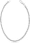 Kooljewelry Sterling Silver Round Wheat Chain Anklet (1.1 mm, 1.5 mm, 2 mm or 2.6 mm)...