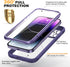 Diaclara Designed for iPhone 14 Pro Case 6.1’’, Full Body Rugged Protective Case+2 Pack Camera Lens Protector w/Built-in Touch Sensitive Anti-Scra...