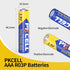 PKCELL AAA Batteries,3A R03P UM4 Battery,1.5V AM4 AAA Carbon Zinc Single Use Triple A Batteries for LED Candles Clock Remote Controls Flashlights ...