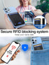 HiWe for Magsafe Wallet Stand, Strong Magnetic Wallet for iPhone 15/14/13/12 Series, for iPhone Magsafe Wallet with 3 Card Slots, Open ID Window, ...