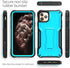 ExoGuard for iPhone 11 Pro Max Case, Rubber Shockproof Full-Body Cover Case Built-in Screen Protector with Kickstand for iPhone 11 Pro Max (Blue)...