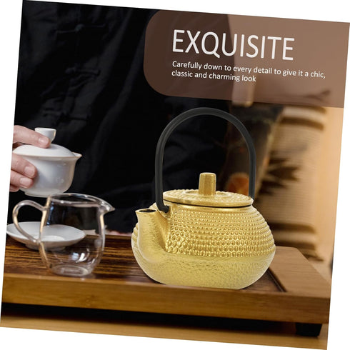 cast iron teapot tea set whistling kettle stovetop whistling tea pot tea pots dollhouse decoration accessories housewarming teapot figurine mini i...