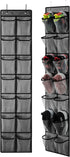 KEEPJOY Over the Door Shoe Organizer, Hanging Shoe Organizer with 4 Hooks,Door Shoe Holder with 14 Mesh Deep Pockets Closet Door Shoe Storage Bag ...