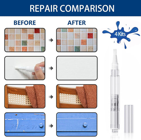 Touch Up Paint Brush for Painting Walls, 5ml Drywall Repair Brush kit for Wood Furniture, Floors, Cabinets, Sofa, Table, Chair Scratches(5ml)...