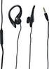 Magnavox MHP4854-BK Earhook Earbuds With Microphone in Black | Available in Black & White | Extra Value Comfort Stereo | Durable Rubberized Cable...