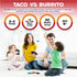 Taco vs Burrito Family Board Games for Kids 6-8, 8-12 & Up - Fun Travel Family Card Games for Everyone, Gifts for 7, 8, 9 and 10 Year Old Boys and...