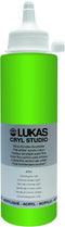 LUKAS CRYL Studio Artists Paint High Pigment Concentration Paint - 250 ml Bottle - Chrome Green Light...
