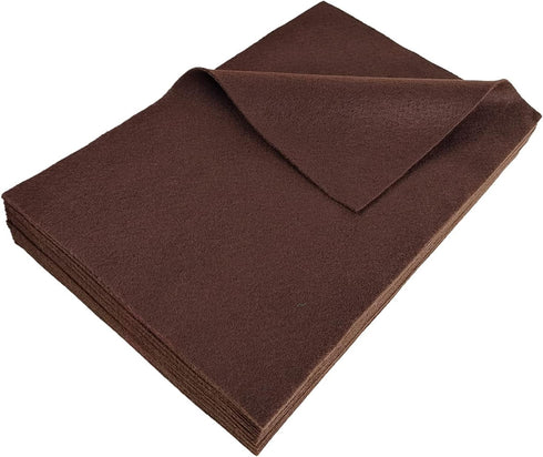 Jtnohx Color Felt, Soft Felt Sheets for Crafts, 1.4mm Thick 8"x12" Craft Felt Fabrics for Sewing Projects (Dark Brown)...