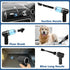 Handheld Car Vacuum Cleaner, Mini Car Vacuum Rechargeable, 9000PA 120W High Power, 2 in 1 Air Duster with LED Light, Portable Vacuum Cleaner for C...