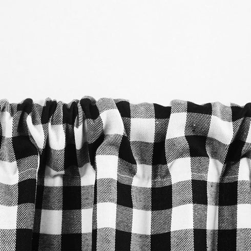 Buffalo Check Curtains Buffalo Plaid Curtains Blackout Curtains Farmhouse Country Curtains for Living Room, 36x36inch, 2 Pack (Black White)...