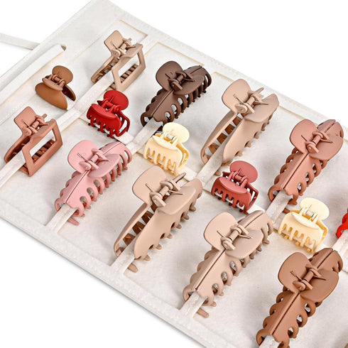 Lolalet Hair Claw Clip Organizer, 1 Pack Hanging Hair Clip Organizer Storage for Women Girl, Wall-Mounted Hair Claw Clip Holder Organizer, Claw Cl...