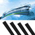 4PCS Wiper Blade Refills Silicone Windshield Wiper Replacement Strip, DIY Adjustable Automotive Rubber Frameless Window Boneless Insert Wiper Blad...