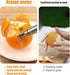 Stainless Steel Orange Peeler, Citrus Peeler Tool Easy to Peel Orange Peeler Cutter with Hanging Loop Orange Peeler Gadget Fruit Peeler Utensils f...