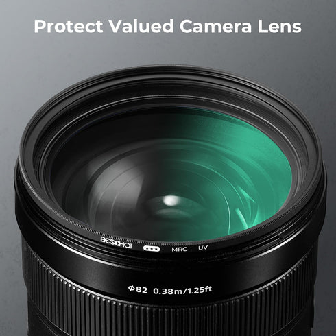 Beschoi 62mm MRC UV Protection Filter 30 Layer Multi-Resistant Nano Coatings/HD Optical Glass/Water Repellent/Scratch Resistant/Aluminum Alloy Ult...