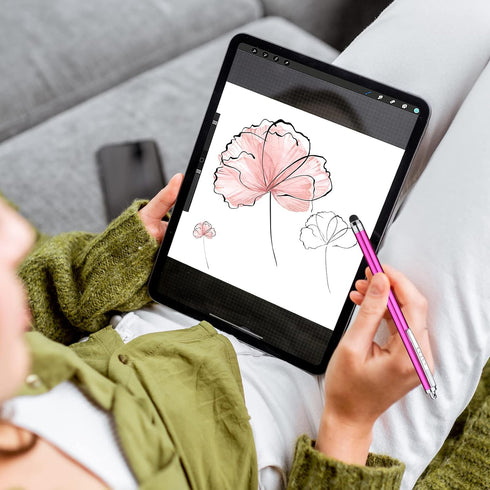 Stylus Pens for Touch Screens iPad iPhone Kindle Fire (Pink/Purple/Aqua Blue)...