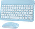 Bluetooth Wireless Keyboard and Mouse Combo-Rechargeable Mini Cute Typewriter Wireless Mouse and Keyboard-Portable Retro Ultra-Slim Keyboard Mouse...