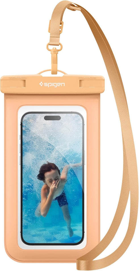 Spigen AquaShield Universal Waterproof Phone Pouch, Waterproof Phone Case, PVC Protective Dry Bag Cases with IPX8 A601 Compatible with iPhone, Gal...